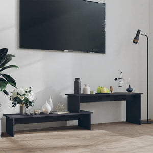 NNEVL TV Cabinet Grey 180x30x43 cm Chipboard