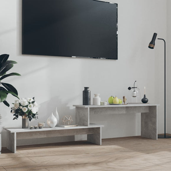 NNEVL TV Cabinet Concrete Grey 180x30x43 cm Chipboard