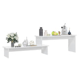 NNEVL TV Cabinet High Gloss White 180x30x43 cm Chipboard