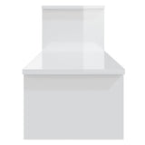 NNEVL TV Cabinet High Gloss White 180x30x43 cm Chipboard