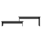 NNEVL TV Cabinet High Gloss Black 180x30x43 cm Chipboard
