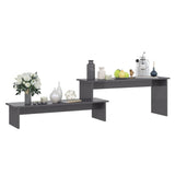 NNEVL TV Cabinet High Gloss Grey 180x30x43 cm Chipboard