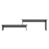 NNEVL TV Cabinet High Gloss Grey 180x30x43 cm Chipboard