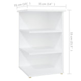NNEVL Side Cabinet White 35x35x55 cm Chipboard