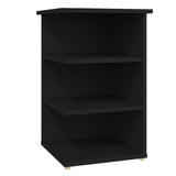NNEVL Side Cabinet Black 35x35x55 cm Chipboard