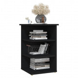 NNEVL Side Cabinet Black 35x35x55 cm Chipboard