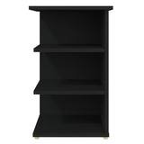 NNEVL Side Cabinet Black 35x35x55 cm Chipboard