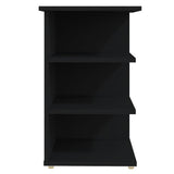 NNEVL Side Cabinet Black 35x35x55 cm Chipboard