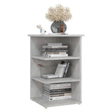 NNEVL Side Cabinet Concrete Grey 35x35x55 cm Chipboard
