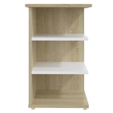 NNEVL Side Cabinet Sonoma Oak and White 35x35x55 cm Chipboard