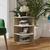 NNEVL Side Cabinet Sonoma Oak and White 35x35x55 cm Chipboard