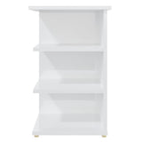 NNEVL Side Cabinet High Gloss White 35x35x55 cm Chipboard