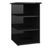 NNEVL Side Cabinet High Gloss Black 35x35x55 cm Chipboard