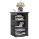 NNEVL Side Cabinet High Gloss Grey 35x35x55 cm Chipboard