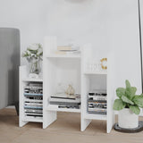 NNEVL Side Cabinet White 60x26x60 cm Chipboard