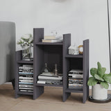 NNEVL Side Cabinet Grey 60x26x60 cm Chipboard