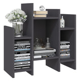 NNEVL Side Cabinet Grey 60x26x60 cm Chipboard