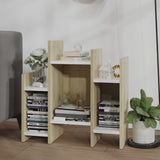 NNEVL Side Cabinet Sonoma Oak and White 60x26x60 cm Chipboard