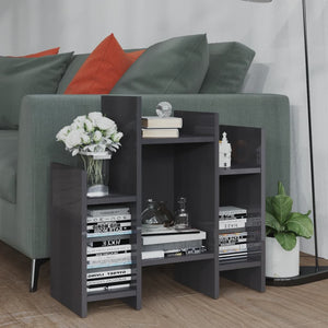 NNEVL Side Cabinet High Gloss Grey 60x26x60 cm Chipboard