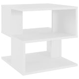 NNEVL Side Table White 40x40x40 cm Chipboard