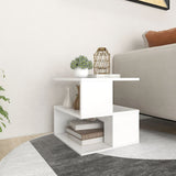 NNEVL Side Table White 40x40x40 cm Chipboard
