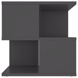 NNEVL Side Table Grey 40x40x40 cm Chipboard