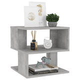 NNEVL Side Table Concrete Grey 40x40x40 cm Chipboard