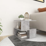 NNEVL Side Table Concrete Grey 40x40x40 cm Chipboard