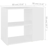 NNEVL Side Cabinet White 60x30x50 cm Chipboard