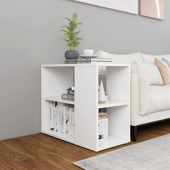 NNEVL Side Cabinet White 60x30x50 cm Chipboard