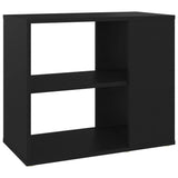 NNEVL Side Cabinet Black 60x30x50 cm Chipboard