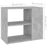 NNEVL Side Cabinet Concrete Grey 60x30x50 cm Chipboard