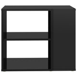 NNEVL Side Cabinet High Gloss Black 60x30x50 cm Chipboard