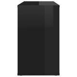NNEVL Side Cabinet High Gloss Black 60x30x50 cm Chipboard
