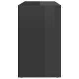NNEVL Side Cabinet High Gloss Grey 60x30x50 cm Chipboard