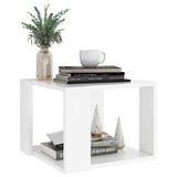 NNEVL Coffee Table White 40x40x30 cm Engineered Wood