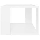NNEVL Coffee Table White 40x40x30 cm Engineered Wood
