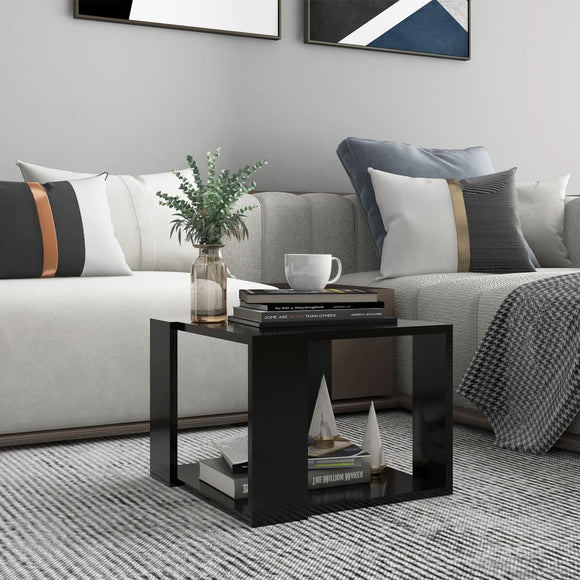 NNEVL Coffee Table Black 40x40x30 cm Engineered Wood