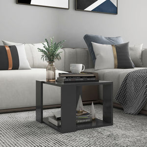 NNEVL Coffee Table Grey 40x40x30 cm Engineered Wood
