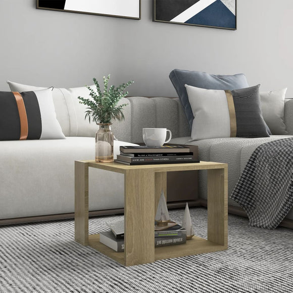 NNEVL Coffee Table Sonoma Oak 40x40x30 cm Engineered Wood