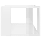 NNEVL Coffee Table High Gloss White 40x40x30 cm Engineered Wood