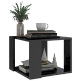 NNEVL Coffee Table High Gloss Grey 40x40x30 cm Engineered Wood