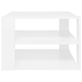 NNEVL Coffee Table White 60x60x40 cm Chipboard