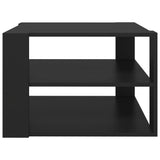 NNEVL Coffee Table Black 60x60x40 cm Chipboard