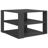 NNEVL Coffee Table Grey 60x60x40 cm Chipboard