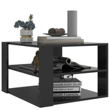 NNEVL Coffee Table Grey 60x60x40 cm Chipboard