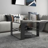 NNEVL Coffee Table Grey 60x60x40 cm Chipboard