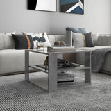 NNEVL Coffee Table Concrete Grey 60x60x40 cm Chipboard