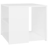 NNEVL Side Table White 50x50x45 cm Chipboard