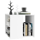 NNEVL Side Table White 50x50x45 cm Chipboard